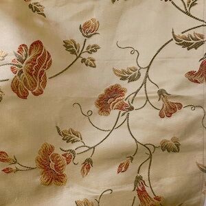 Vintage Kravet Couture Silk Brocade Fabric Old Gold